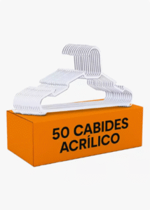 Cabides Kit 50 Unidades De Acrilico Transparente Adulto