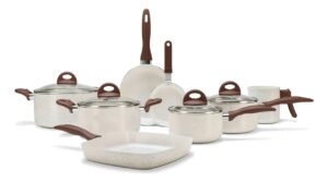Conj de Panelas 8 Peças Ceramic Life Smart Plus Vanilla