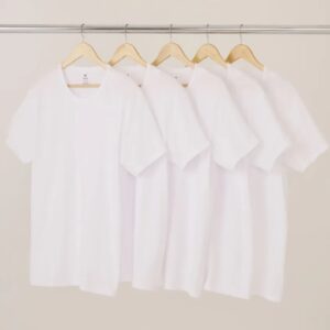 Kit Com 5 Camisetas Masculinas Básicas Hering