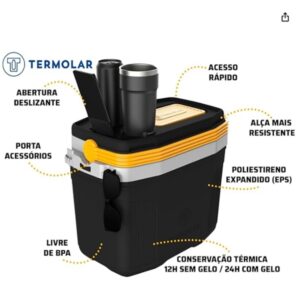 Caixa Termica Suv Cooler Com Alça 20 Litros