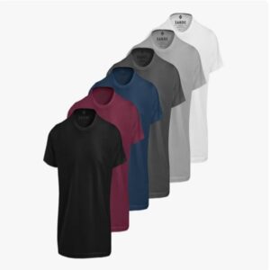 Kit 6 Camiseta Masculina Algodão Confort