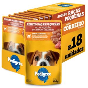 Pack Ração Úmida Pedigree Sachê Cordeiro ao Molho
