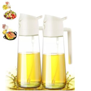 Porta Azeite Spray Borrifador 2 em 1 de Vidro 500ml